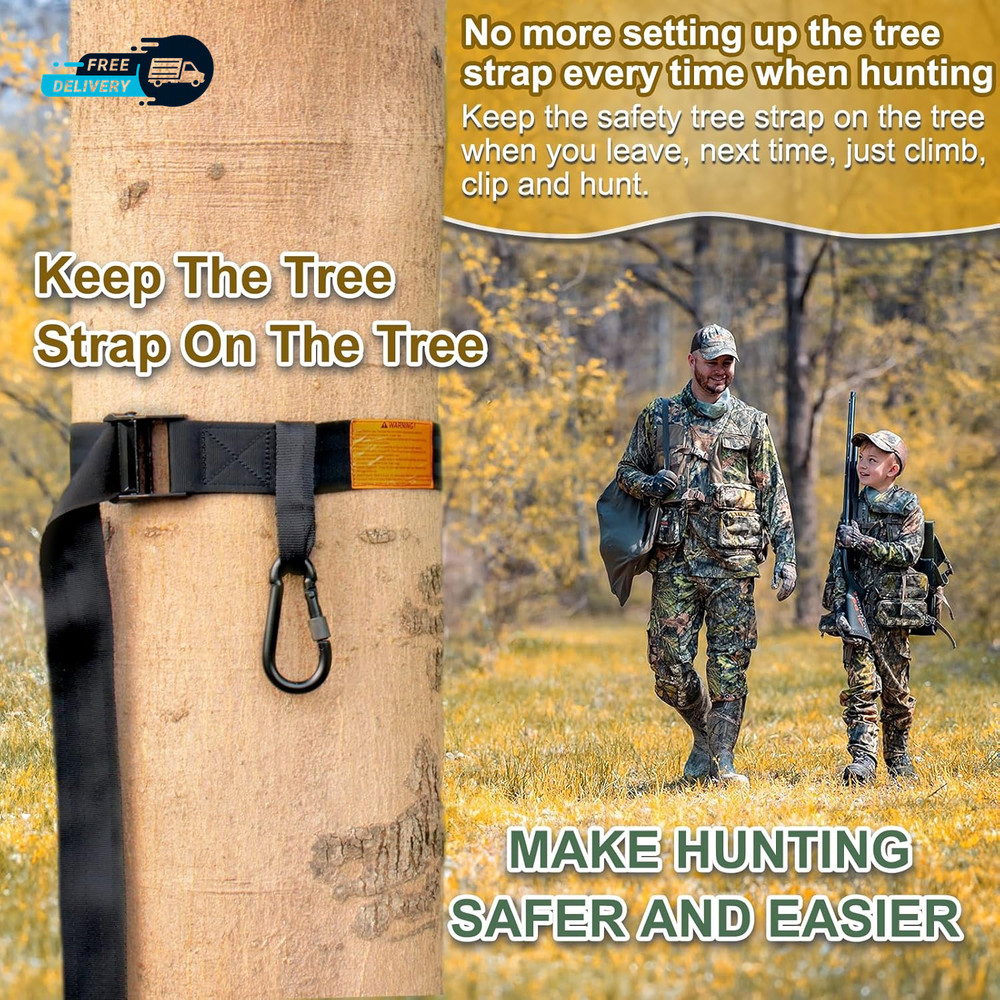 Tree Strap Hunting, Hunting Safety Harness Tree Strap, Tree Stand Safety Strap