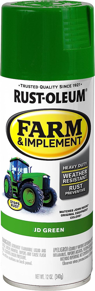 Jd Green Spray Paint 12Oz Rust Preventative Heavy Duty Tractor Paint