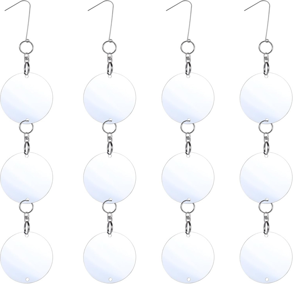 Reflective  Scare Discs,12 Set Double-Sided Reflectors Scare Devices, Reflectors