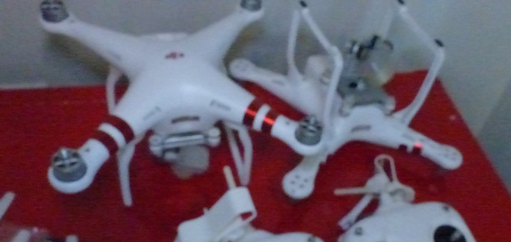2 DJI Phantom 3 Standard Quadcopters Camera Drone's - White