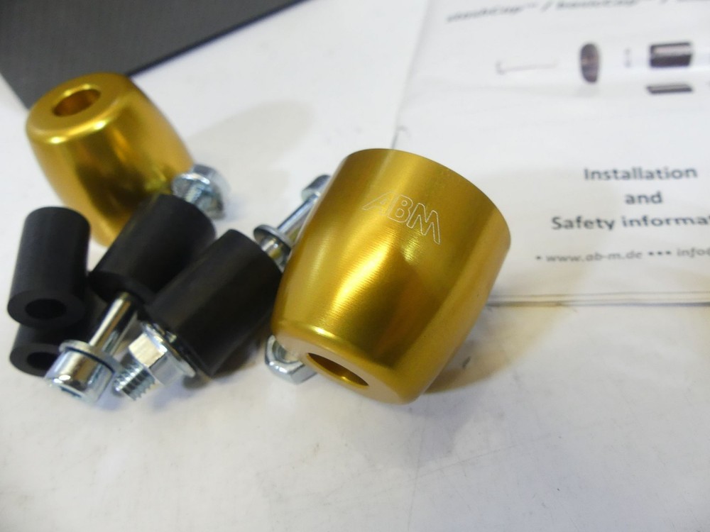 ABM StashCap Handlebar Weight Gold Anodized M01715