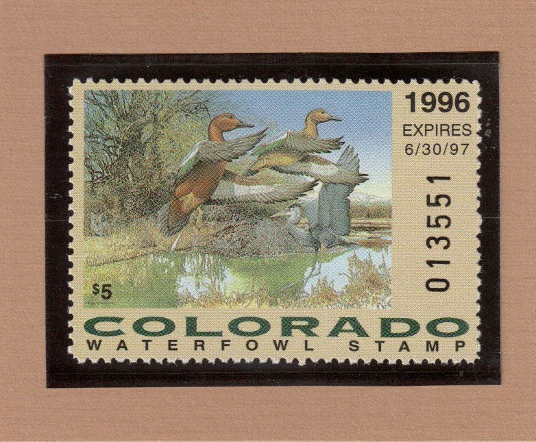 CO7 - Colorado State Duck Stamp. MNH. OG.