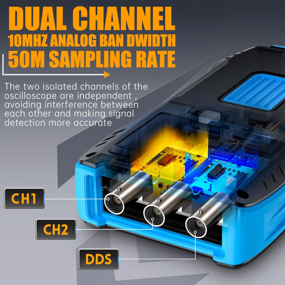 FNIRSI-2C23T Handheld Oscilloscope Digital Multimeter Function Signal Generator