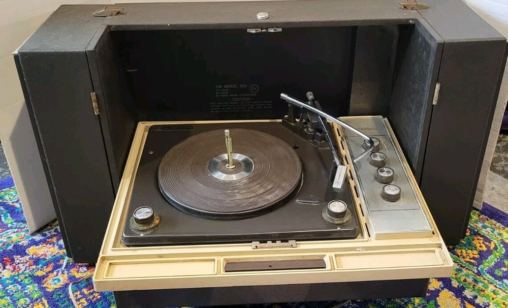 Vintage Voice of Music Record Player Model 363 1960's