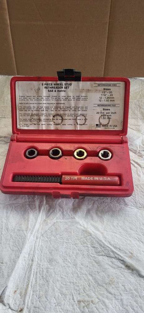 Matco Tools 5pc Rethreading Kit SRS25