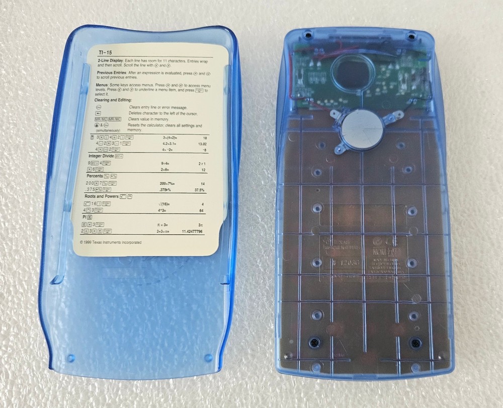 Texas Instruments TI-15 Explorer Elementary Calculator with Cover Tested
