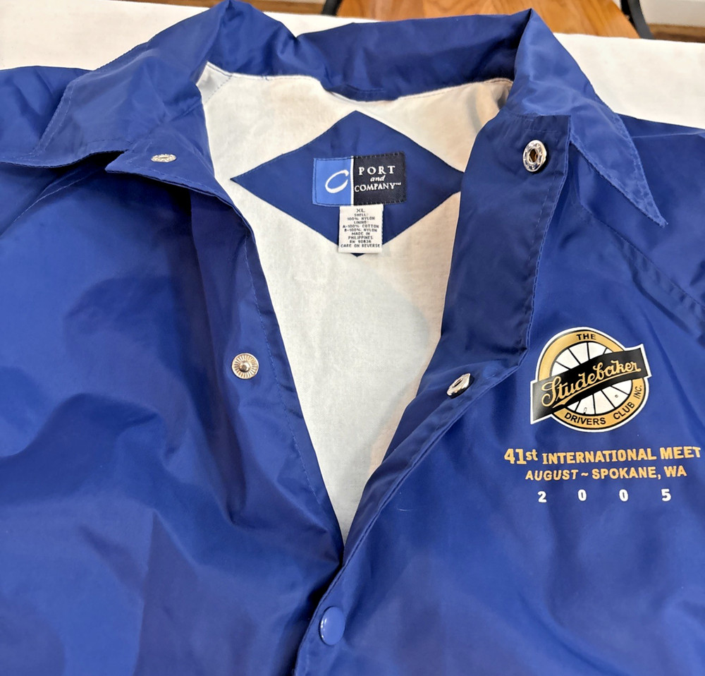 2005 Studebaker 41st International Meet Spokane Wa Jacket size XL