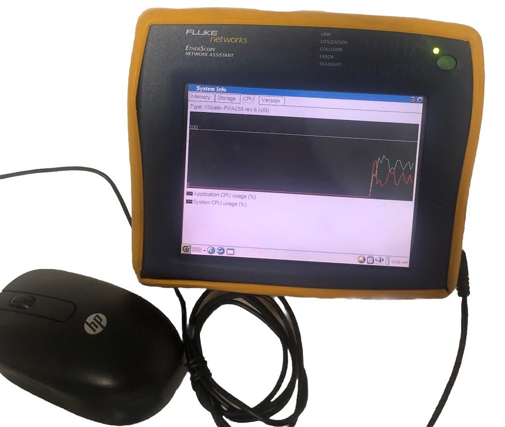 Fluke EtherScope Network Assistant-Tested Touchscreen not working,screen cracked