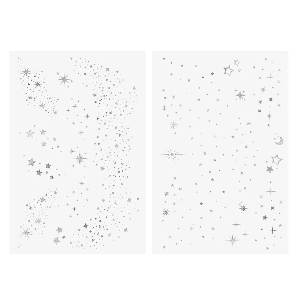 Fairy Dust Metallic Temporary Tattoos-2 Sheet Mini Pack | Includes over 23 Premi