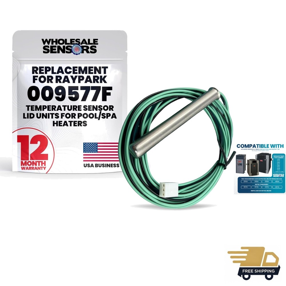 Precision Water Temperature Sensor for Raypak Heaters: 60-104 °F Measuring Range