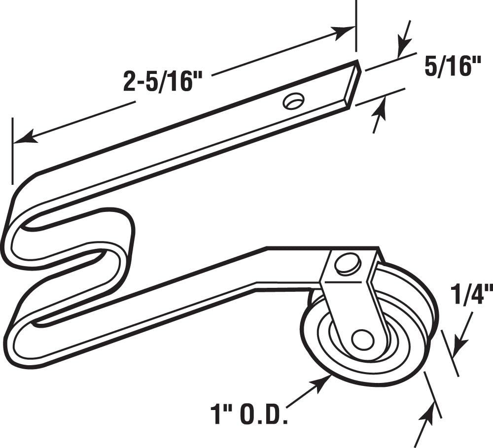 Heat-Treated 1-Inch Roller & Spring Assembly for Quick Door Upgrades - 2-Pack