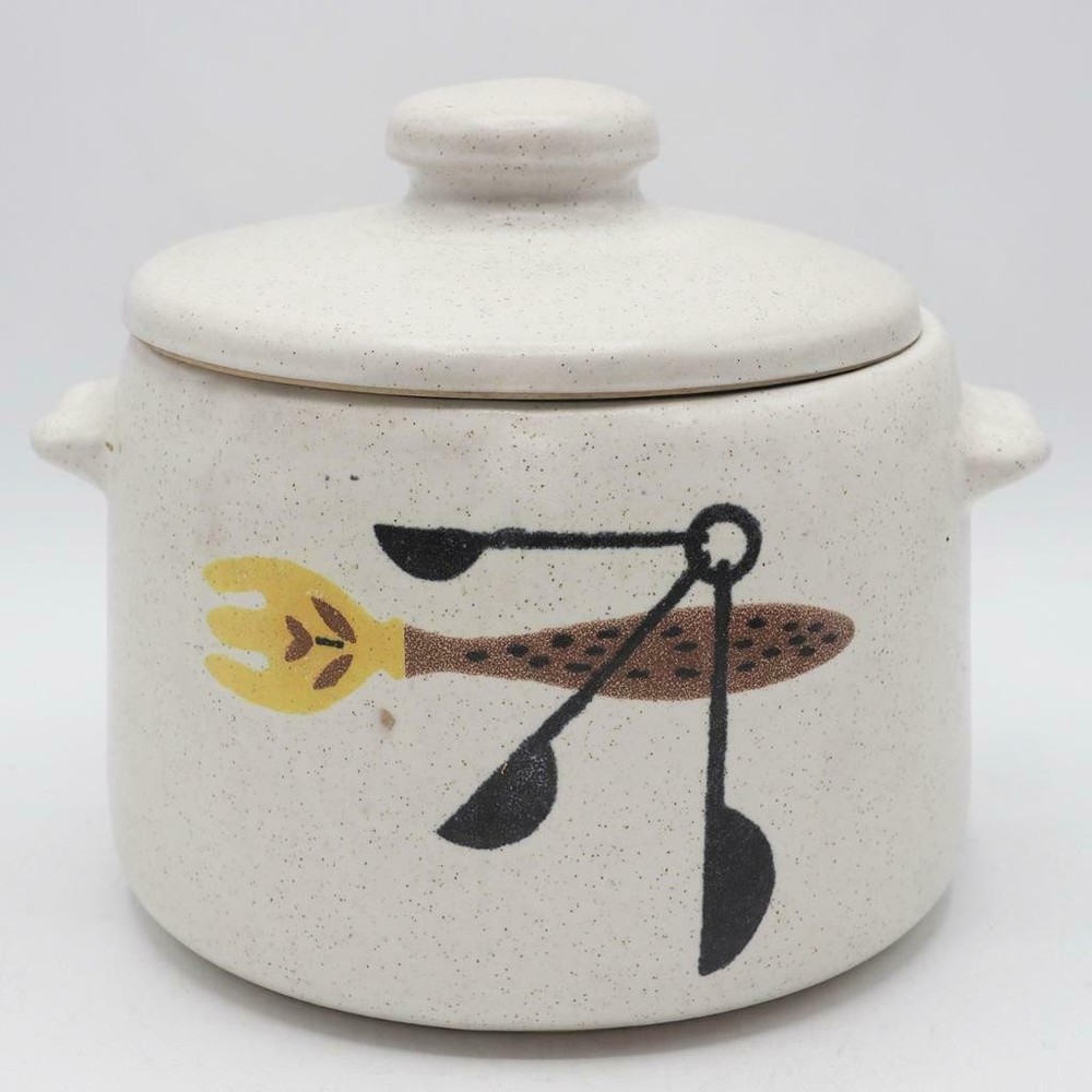 West Bend 2 Qt Crock Stoneware Bean Pot