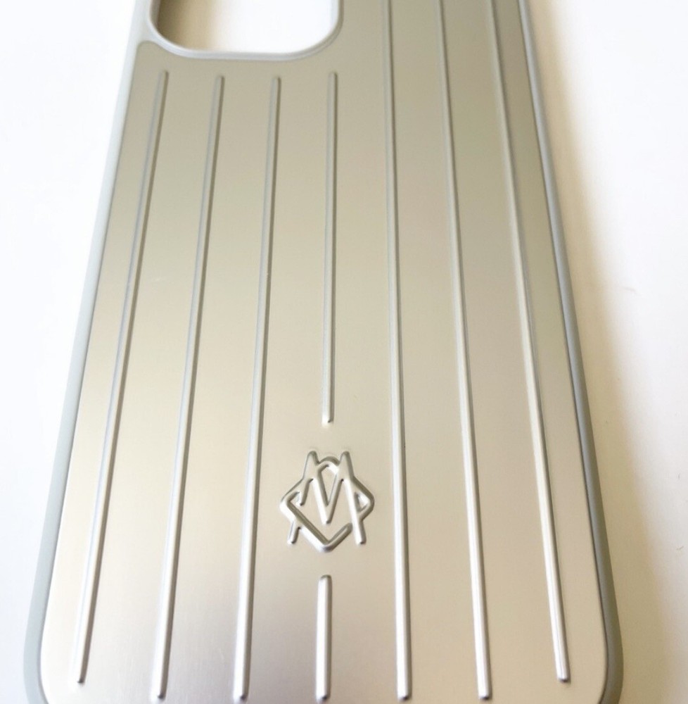 Rimowa Iphone Case Silver Aluminum For 14 Pro