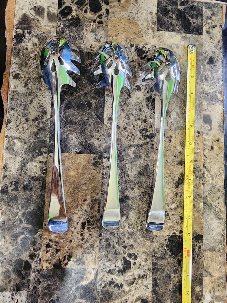 ✅️OLD RATTAIL PATTERN SILVERPLATED PASTA / SPAGHETTI 🍝 SERVER