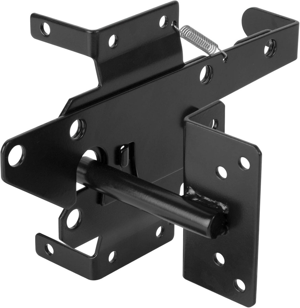 Alloy Steel Black Automatic Gate Latch for Enhanced Security & Durability