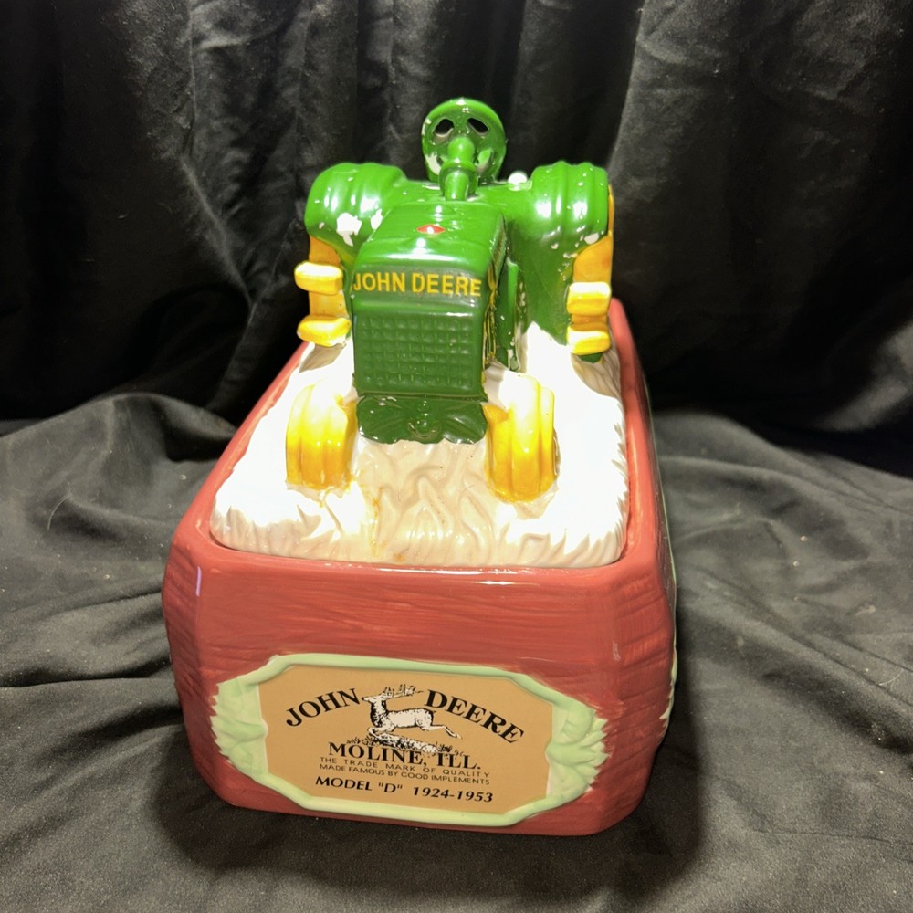 John Deere 1924 Model D General Purpose Tractor Ceramic Cookie Jar Gibson *Flaws