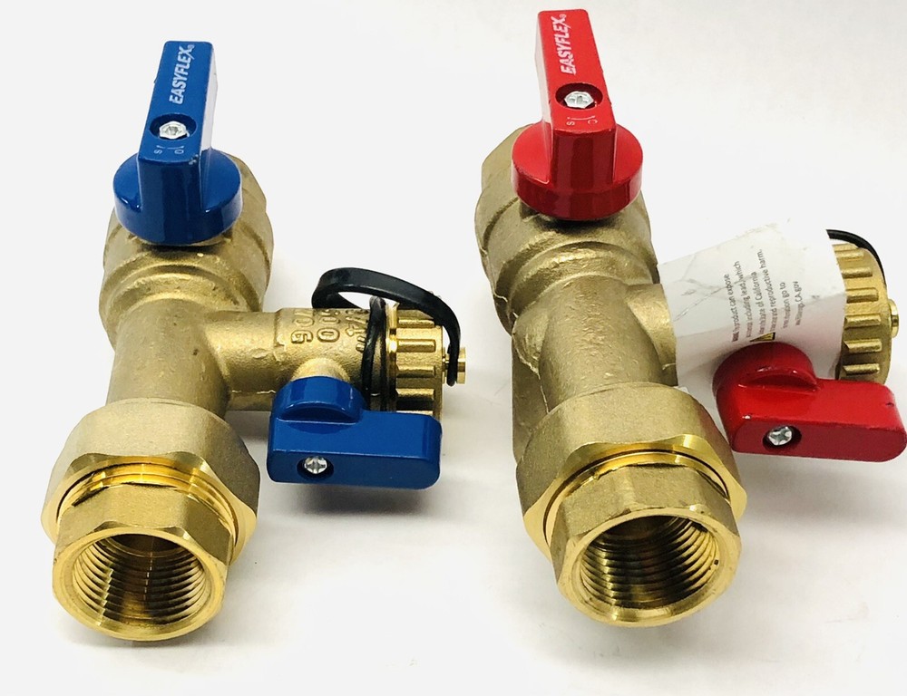 LOT OF 2 EASYFLEX THREADED 3/4" TANKLESS WATER HEATER ISOLATION