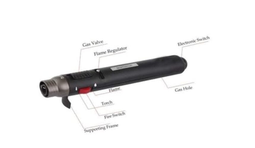 1300℃ Precision Mini Butane Torch - Dual Flame Refillable Windproof Lighter