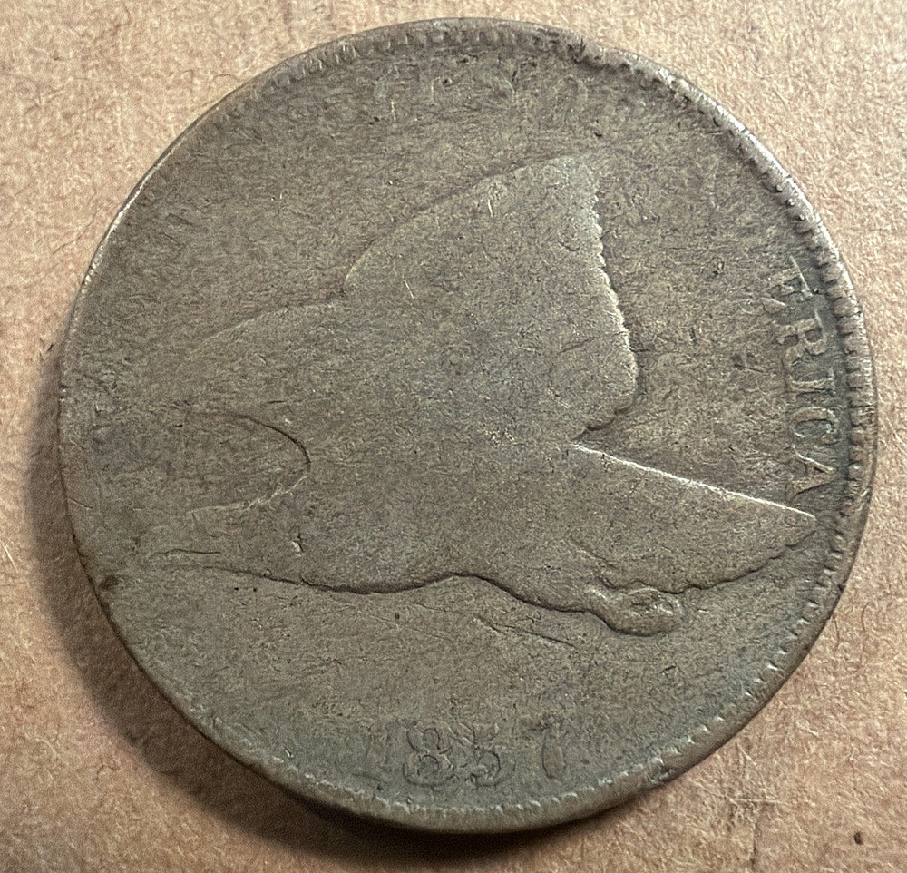 1857 US Flying Eagle One Cent Penny