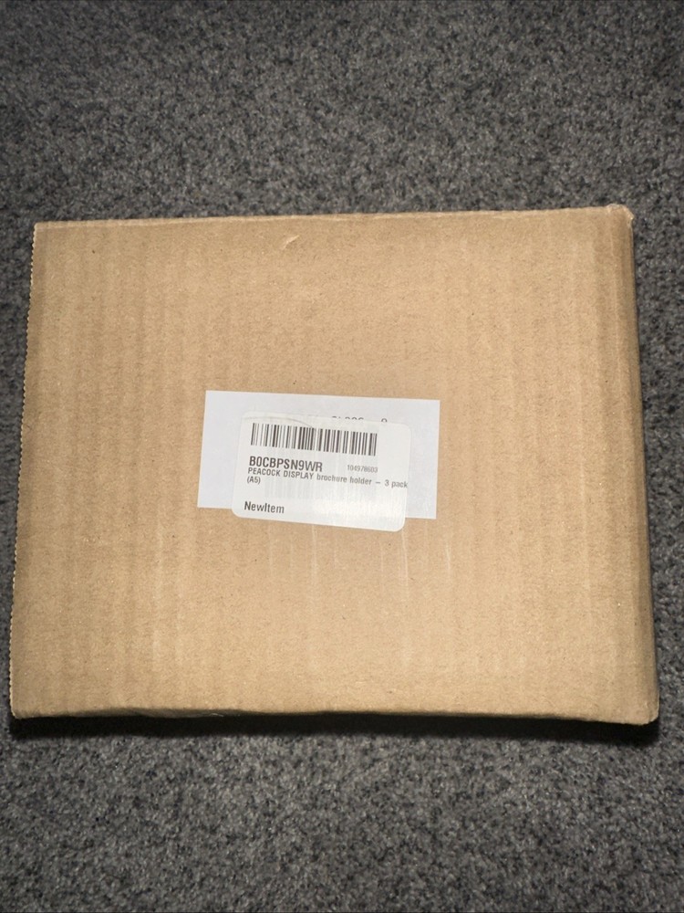 Peacock Display Paper Brochure Holder