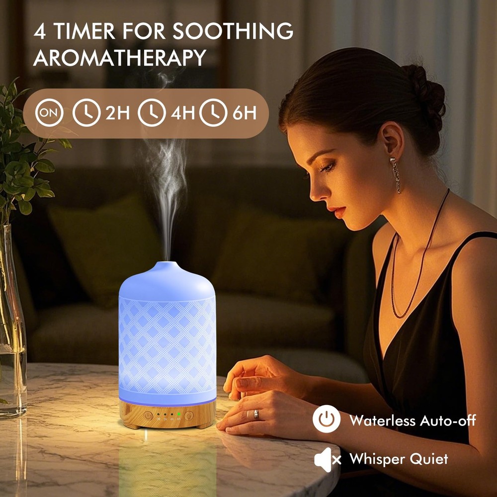 Essential Oil Diffuser Ceramic Diffuser -Aromatherapy Diffuser for Essential ...