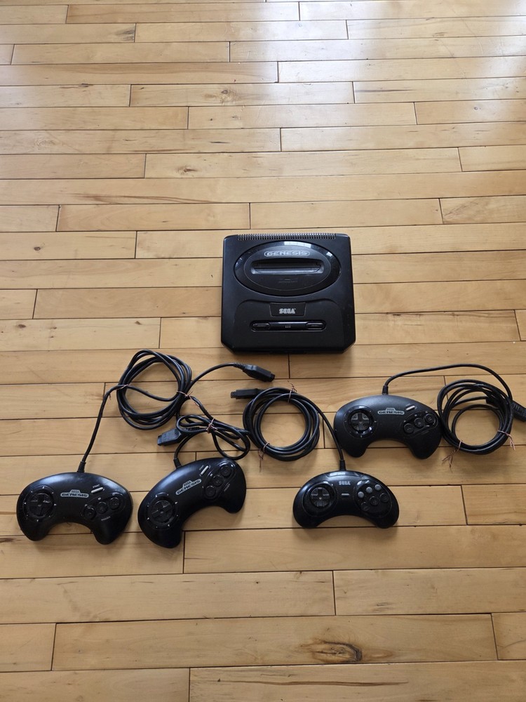 Sega Genesis Console W/ 4 Controller No Cord
