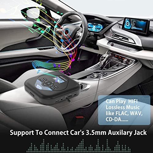CD Player Portable,Bluetooth CD Player with Speakers,Rechargeable Player for