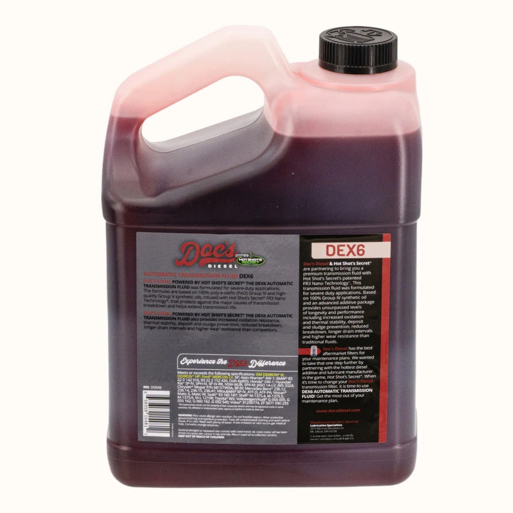 Doc's Diesel DEX6 Dexron VI and Mercon LV Automatic Transmission Fluid