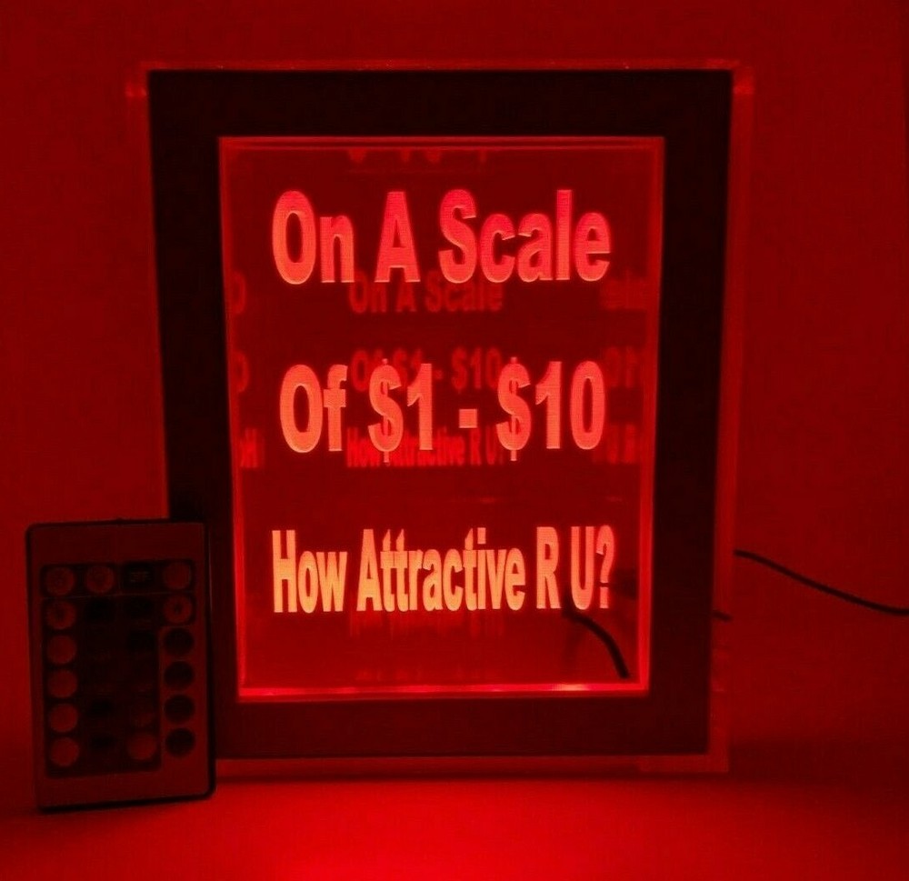 Personalized Tip Box Raffle Fund Raiser Donation Jar Engraved Light Changing LED