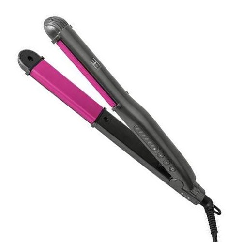 Hot & Hotter 2 in 1 Ceramic Hair Straightening Flat Iron 1"  05957