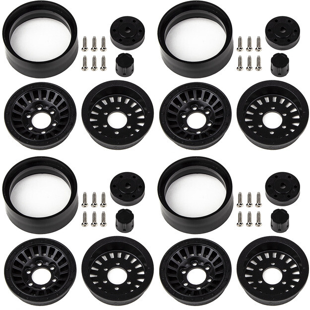 Associated 42112 Enduro Urbine Wheels 1.55 Black