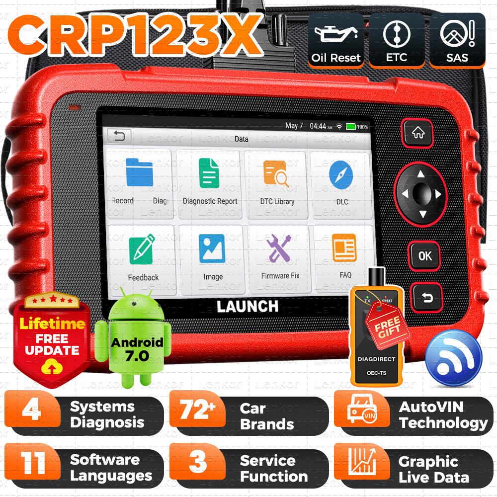 LAUNCH CRP123X OBD2 Scanner ABS SRS Code Reader Check Engine Car Diagnostic Tool