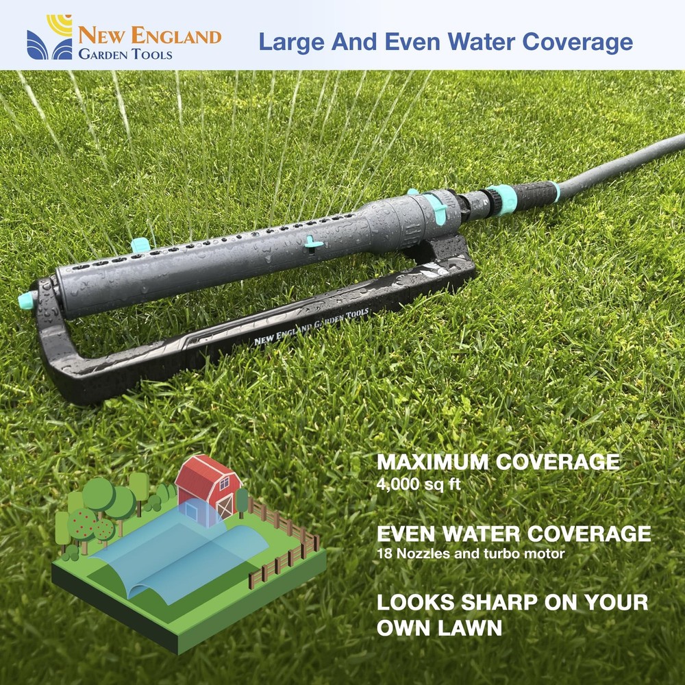 Turbo Oscillating Sprinkler 100003, Adjustable One pattern only