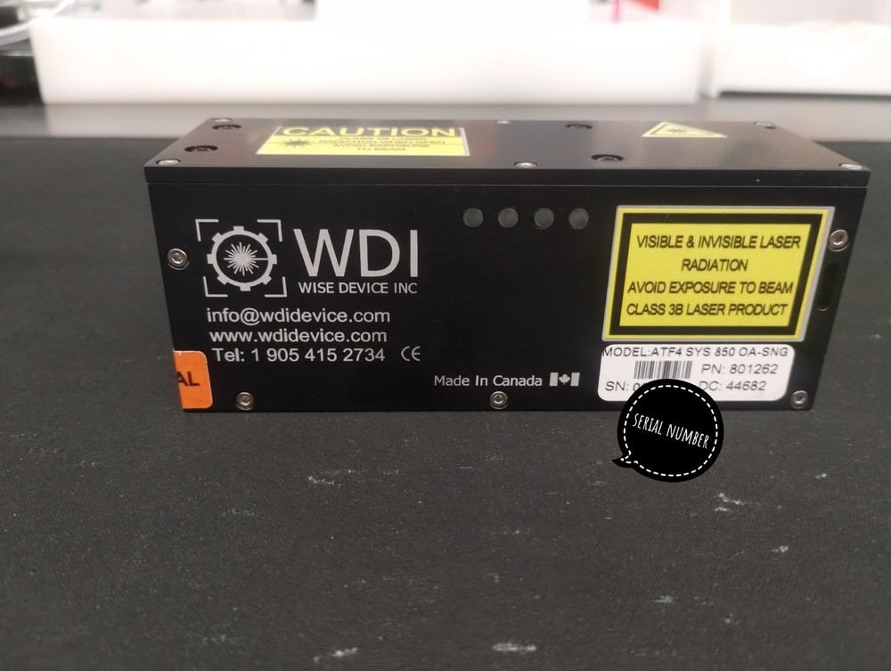 Lot of 2 WDI Wise Device Industrial Laser Module – Class 3B – Surplus Untested