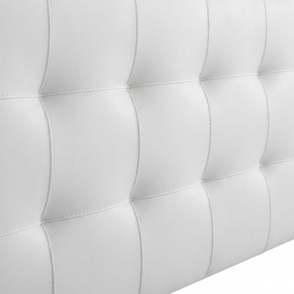 Upholstered Vinyl Full Headboard with Smooth Finish and Durable Design