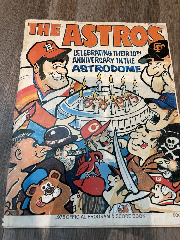 1975 Houston Astros Baseball Program
