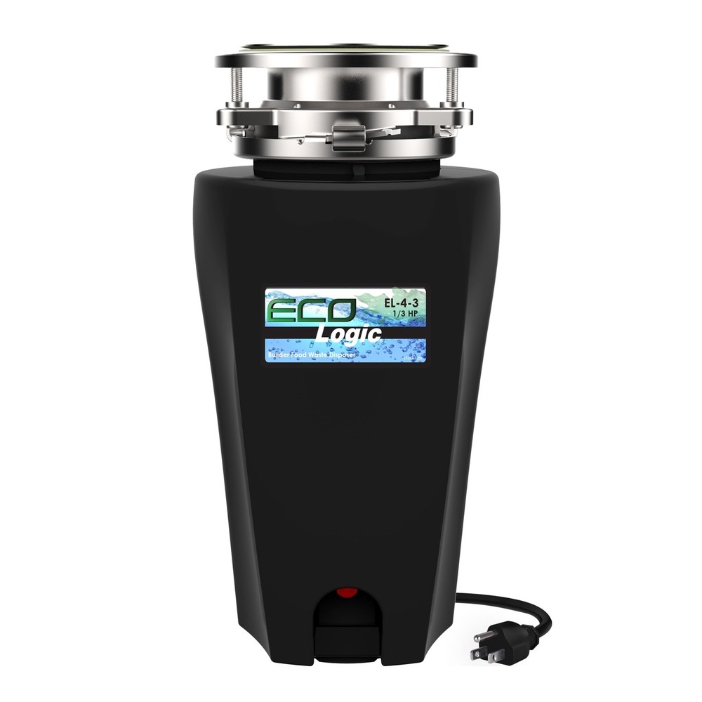 Eco Logic 10-US-EL-4-3B 1/3 Horsepower Garbage Disposal with Removeable Splash G