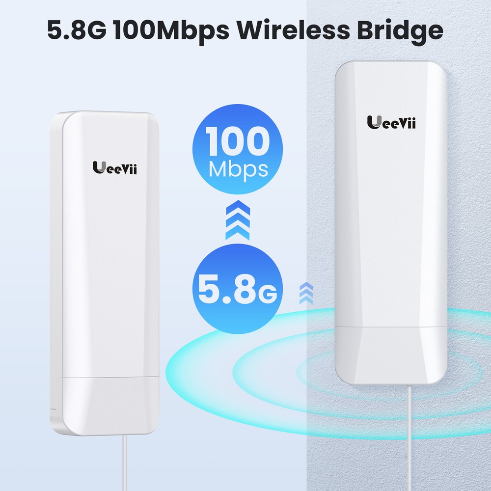 Pair Wireless Bridge Point-to-Point & Point-to-Multipoint Long Range WIFI CPE