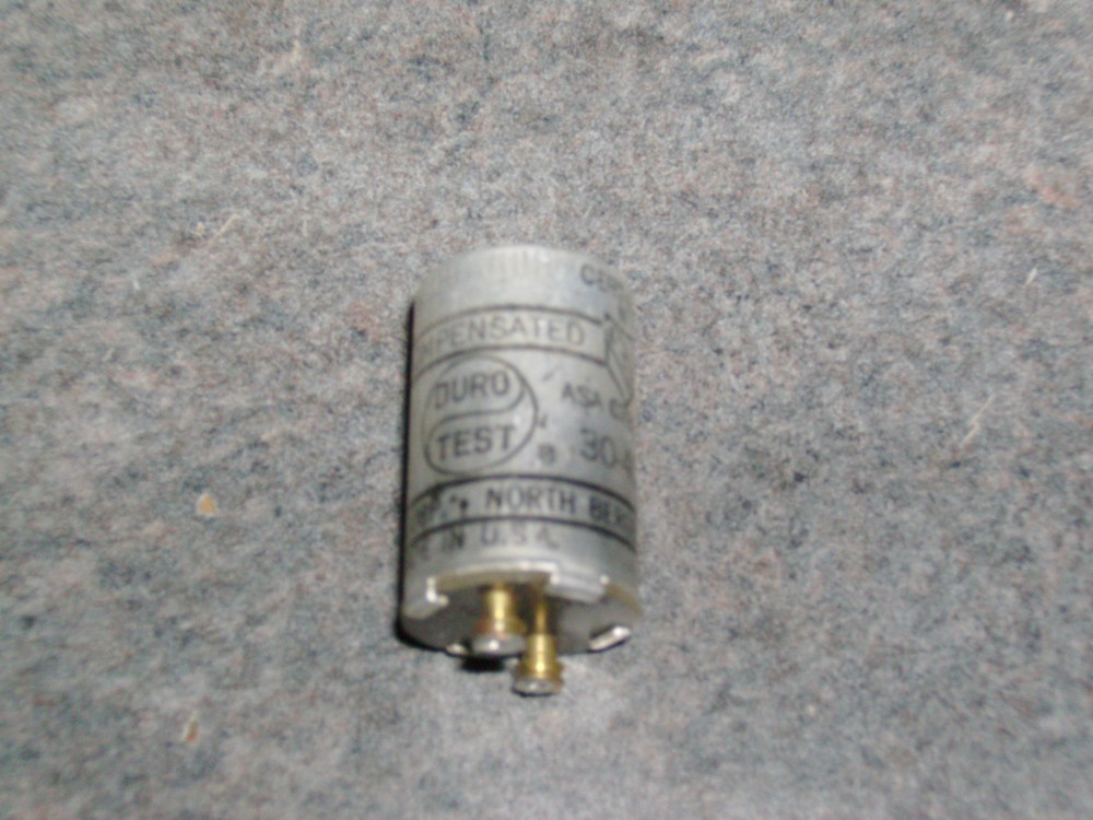 DURO TEST FS-4 FLUORESCENT STARTER/CERAMIC CONDENSER