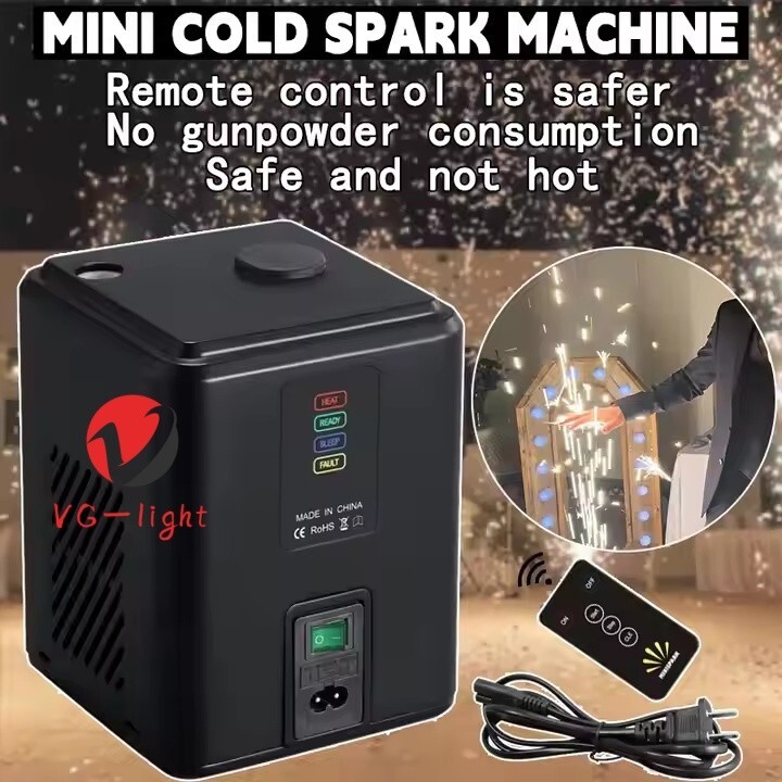 350W Cold Spark Machine Mini Stage Effect Firework Machine DJ Club Event Wedding