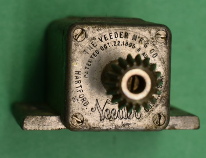 Vintage 4 Digit VEEDER Mechanical Turn Counter