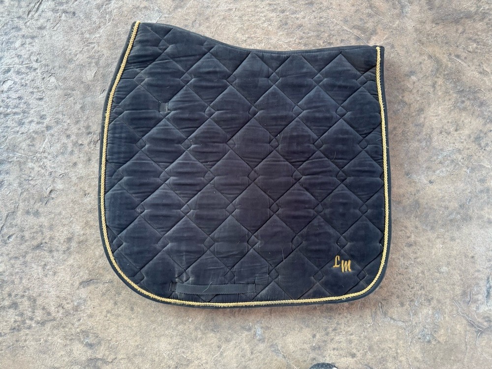 Navy Quilted Dressage Pad