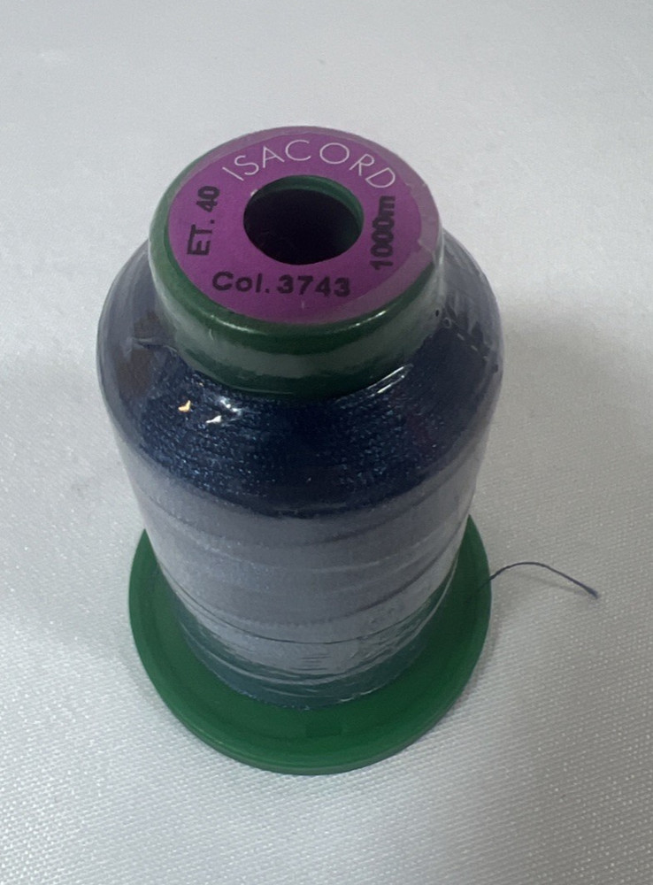 Isacord Embroidery Thread - Harbor 3743 - 1000m 40 wt