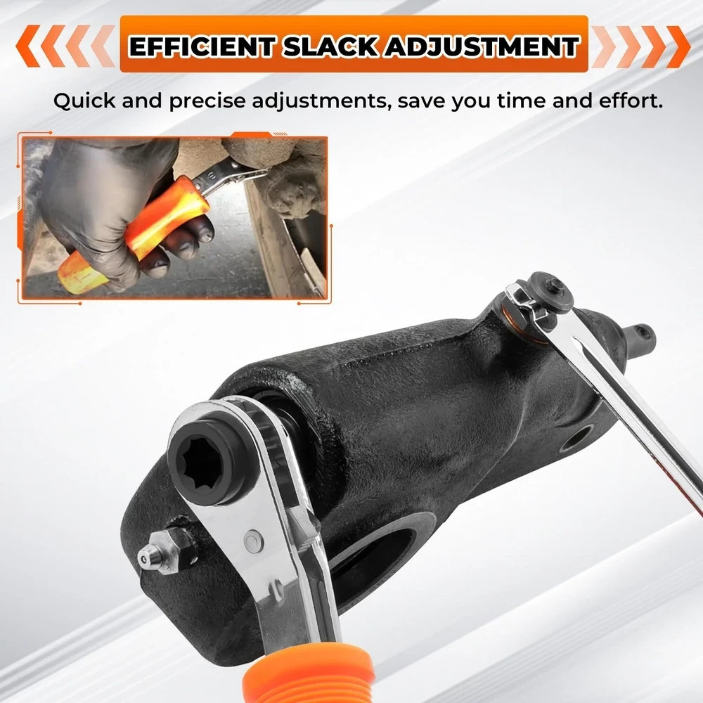 ACLONG Slack Adjusting Tool Wrench Kit for Air Brake Systems –4PCS Set wit