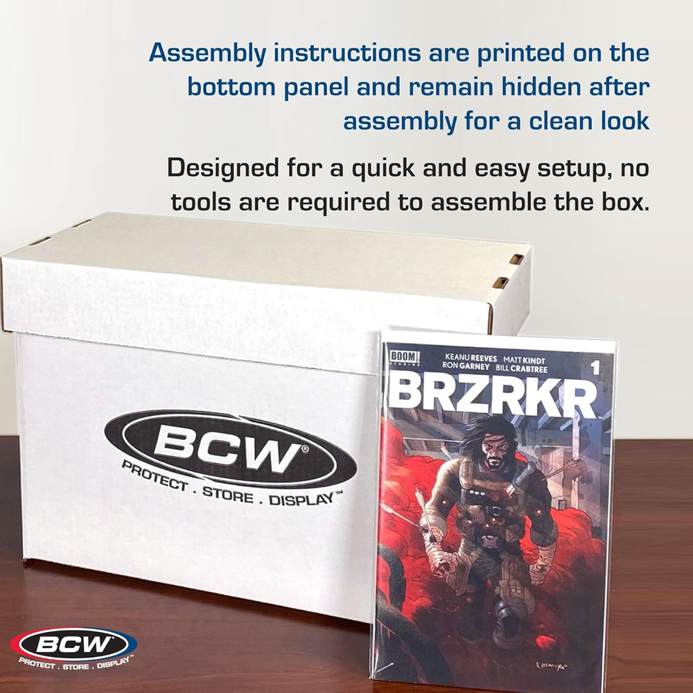 Short Comic Storage Box - 5 Pack | Holds 150-175 Current/Silver Age Comics | Sta