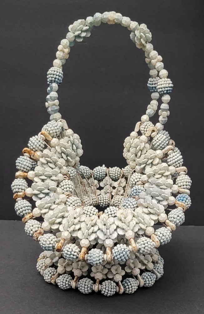 Vintage Beaded Basket