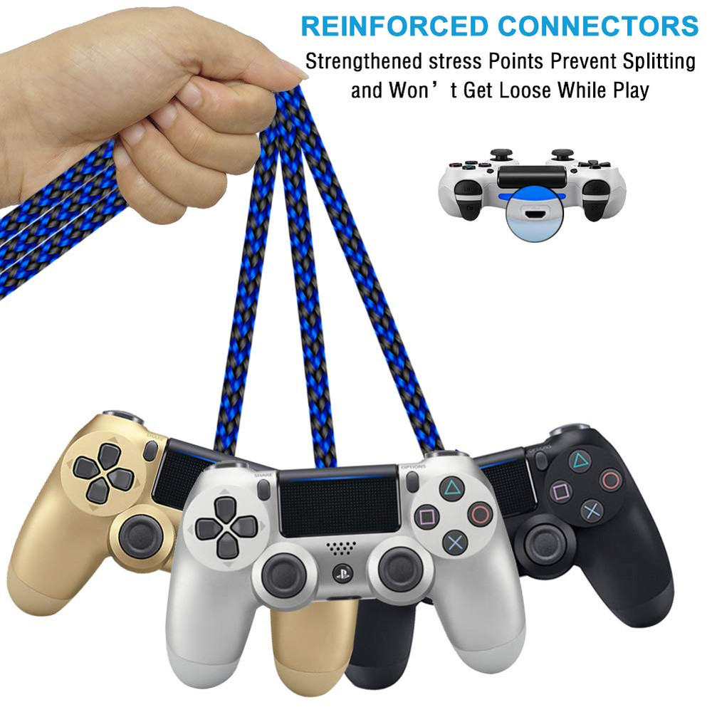 PS4 Controller Charger Cable for Xbox One Controller,Micro USB Cable PS4 Chargin
