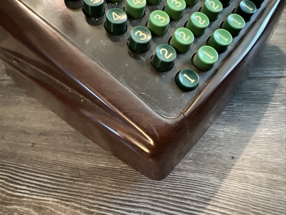 Vintage Victor Adding Subtracting Machine Brown