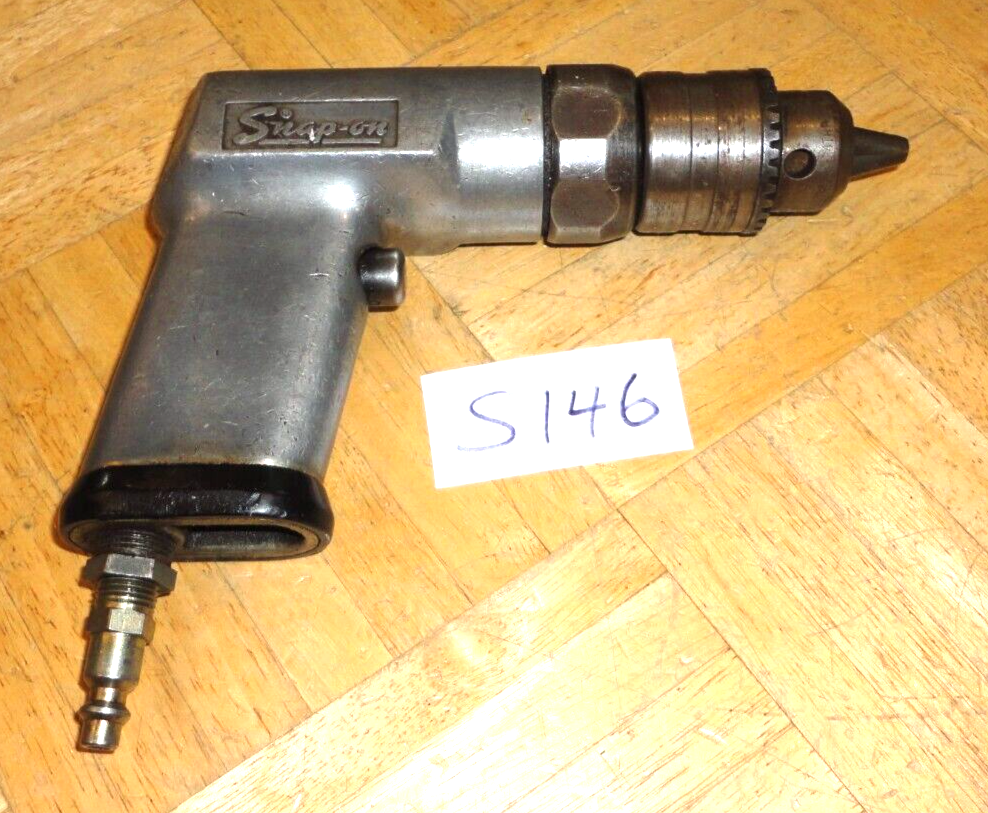 SNAP-ON TOOLS 1/2 SIZE CHUCK AIR DRILL WORKS GREAT PD3
