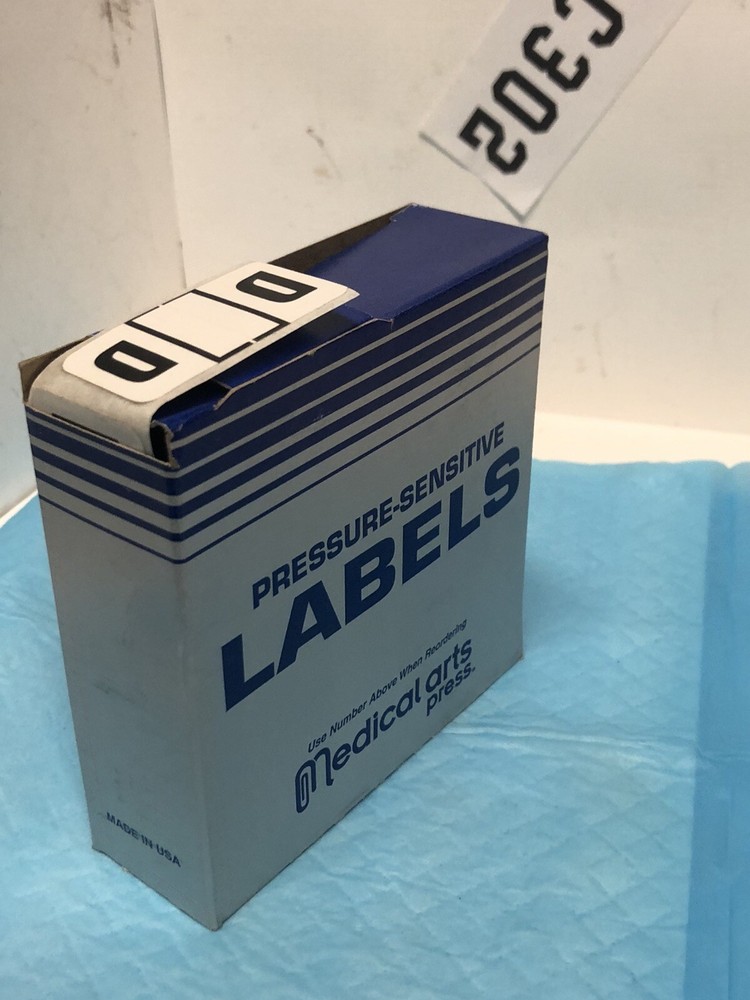 FILING LETTER D Code file folder labels in box -500 labels per box